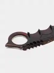 Черный деревянный штык-нож М9 Огненный череп кс го / cs go Нож бабочка, Керамбит, резинкострел