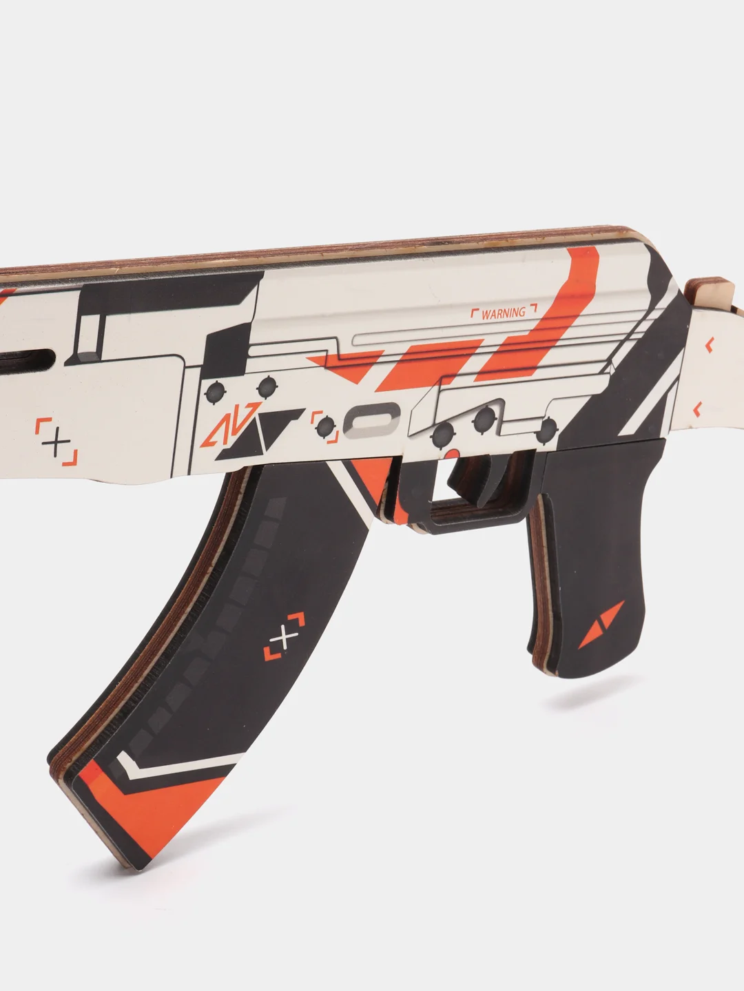 Белый деревянный автомат АК-47 КС ГО /  CS GO