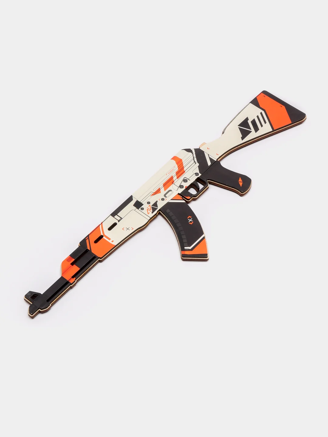 Белый деревянный автомат АК-47 КС ГО /  CS GO