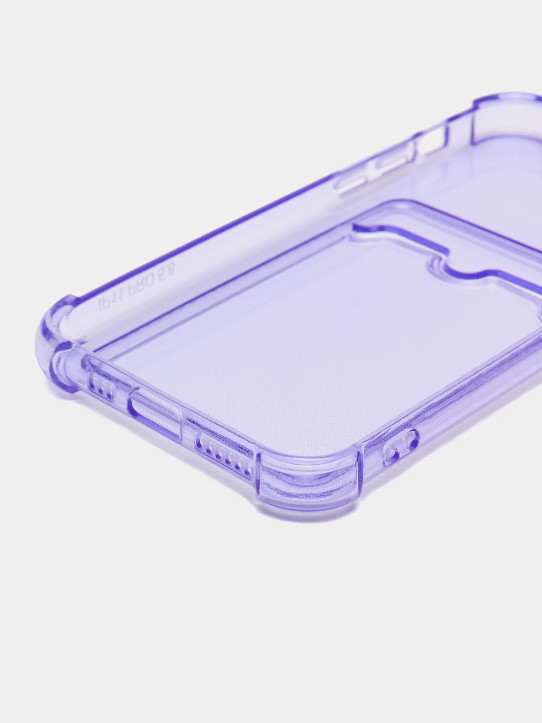 Лавандовый чехол для iPhone 11 Pro, с карманом для карт
