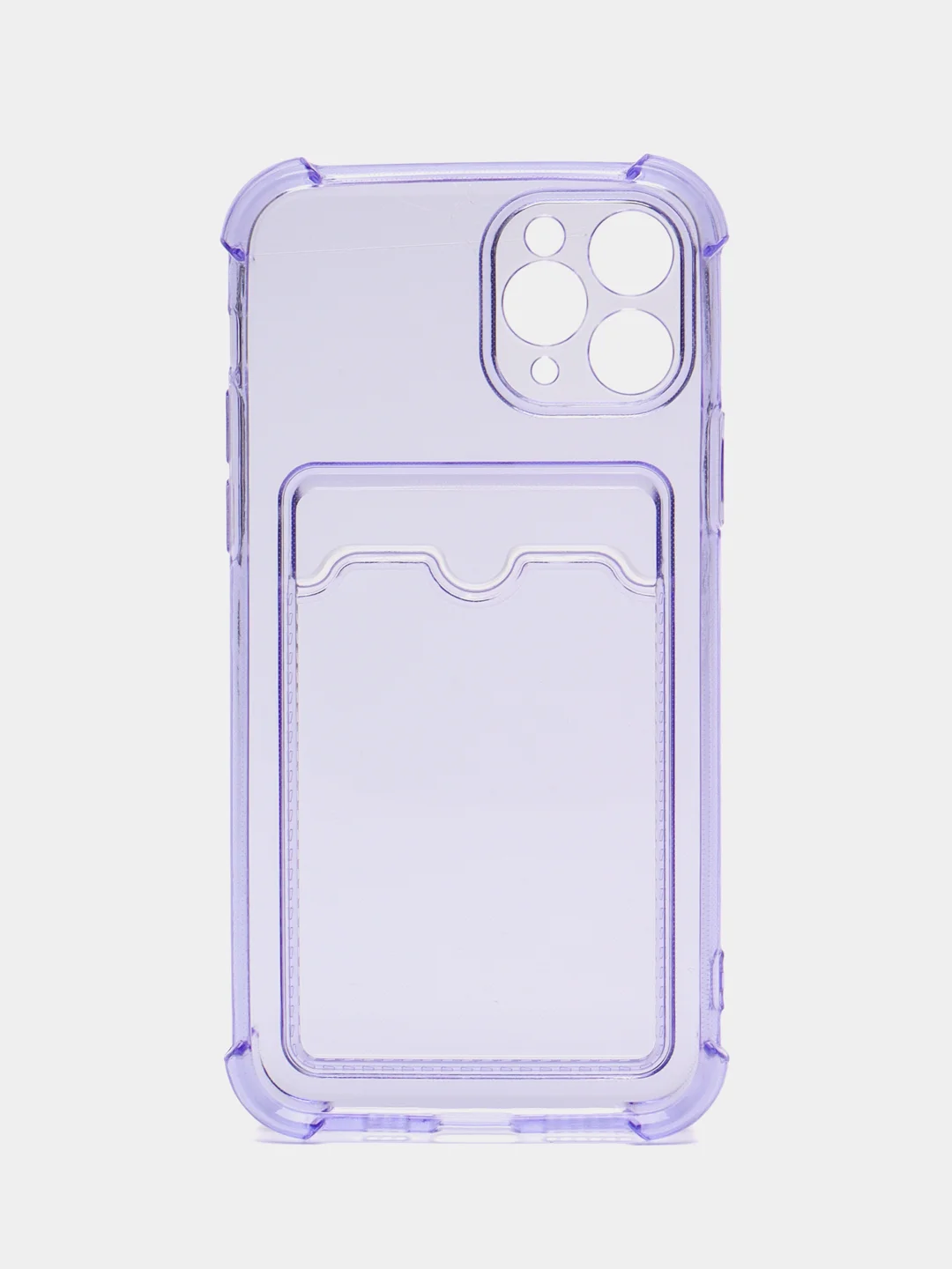 Лавандовый чехол для iPhone 11 Pro, с карманом для карт