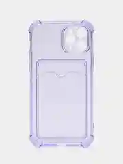Лавандовый чехол для iPhone 11 Pro, с карманом для карт