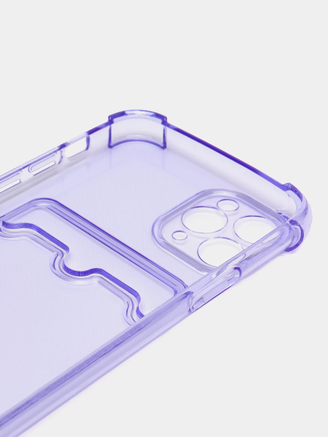 Лавандовый чехол для iPhone 11 Pro, с карманом для карт