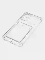 Прозрачный силиконовый чехол Xiaomi Poco M5 4G 2022, Poco M4 5G (Поко М4 5Г, М5 4Г 2022), с карманом для карт, прозрачный