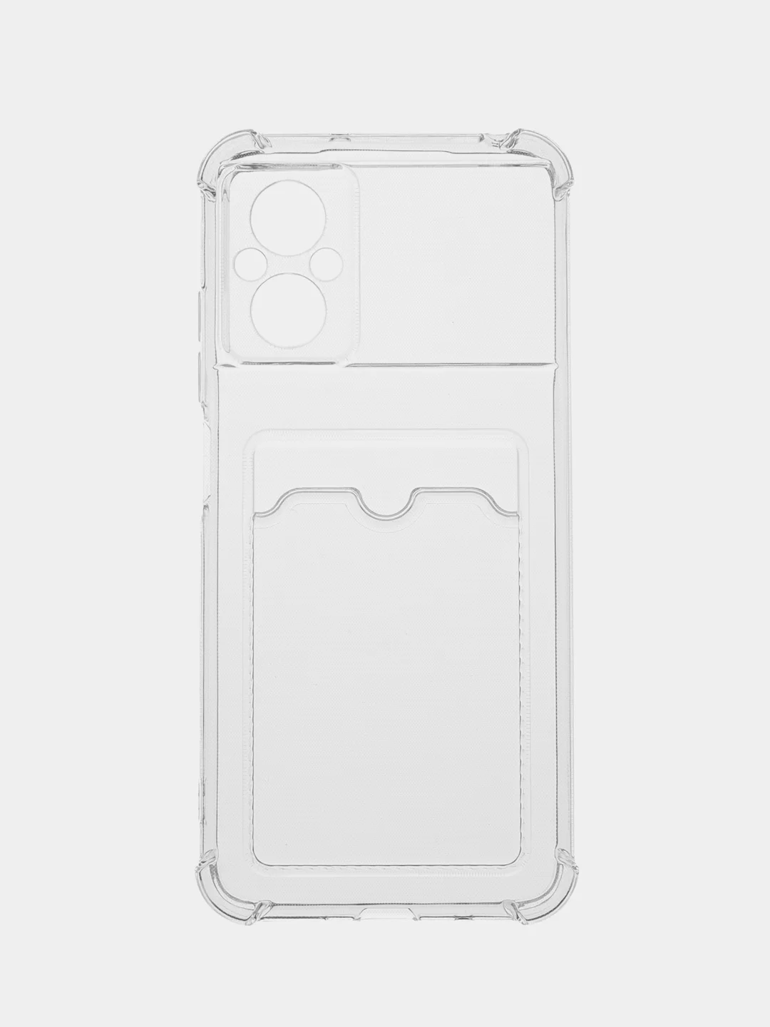 Прозрачный силиконовый чехол Xiaomi Poco M5 4G 2022, Poco M4 5G (Поко М4 5Г, М5 4Г 2022), с карманом для карт, прозрачный