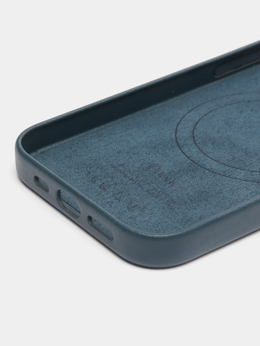 Морской leather case iPhone 11/12/13/14/15 Mini/Pro/Pro Max MagSafe, с анимацией