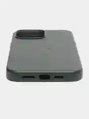 Зеленый leather case iPhone 11/12/13/14/15 Mini/Pro/Pro Max MagSafe, с анимацией