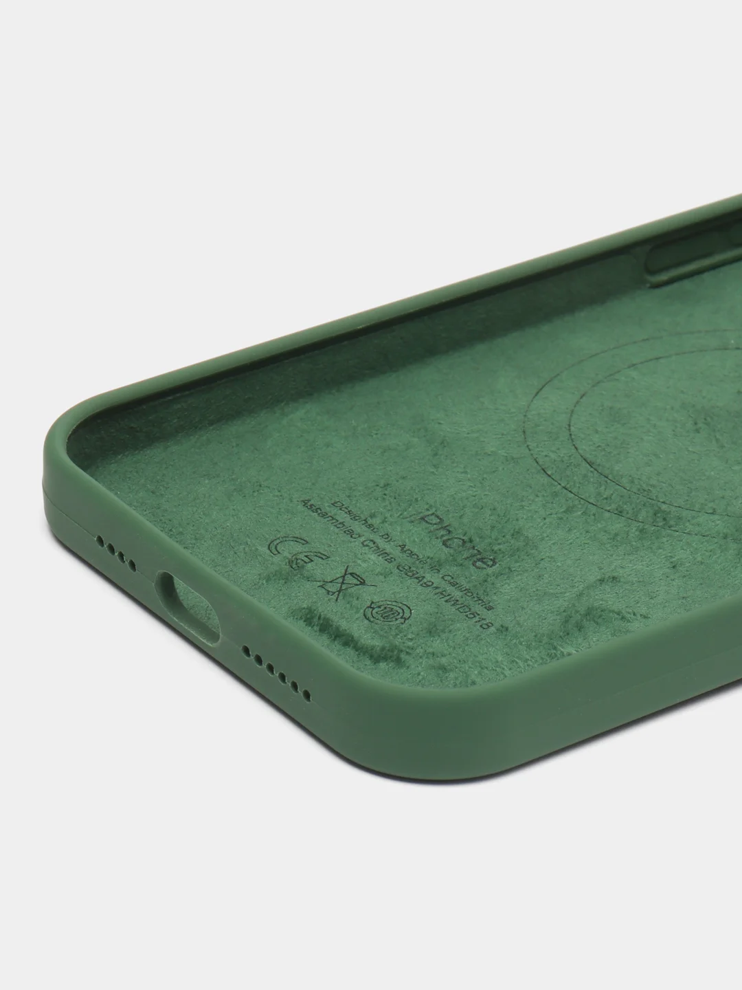 Тёмно-зелёный чехол Silicon case magsafe для iPhone 13 mini / 13 / 13 pro / 13 pro max