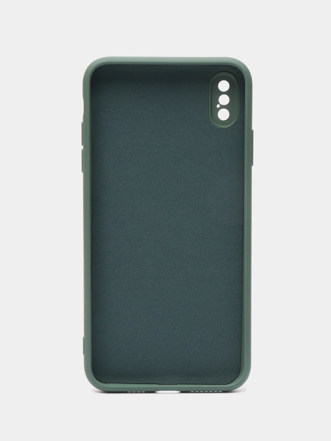 Тёмно-зелёный чехол силиконовый для iPhone 7, 8, 11, 12, 13, 14, XR, SE, X, XS, Pro, Max, Plus