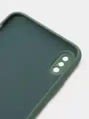 Тёмно-зелёный чехол силиконовый для iPhone 7, 8, 11, 12, 13, 14, XR, SE, X, XS, Pro, Max, Plus