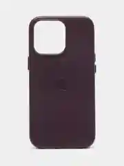 Фиолетовый leather case iPhone 11/12/13/14/15 Mini/Pro/Pro Max MagSafe, с анимацией