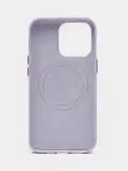 Лавандовый leather case iPhone 11/12/13/14/15 Mini/Pro/Pro Max MagSafe, с анимацией