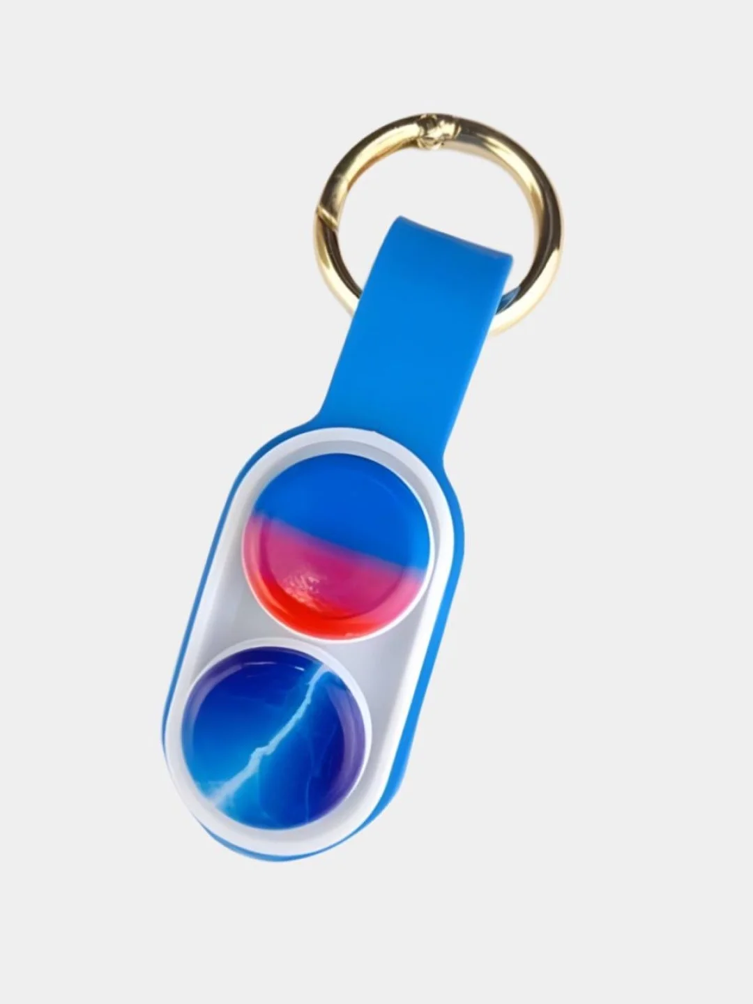 Красный брелок-антистресс Pop Puck (Поп Пак) Fidget Hand Spinner