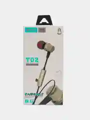 Золотой наушники беспроводные Ansty T02 c Micro SD,микрофон,кнопками управления и ответа на звонок