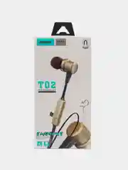 Алый наушники беспроводные Ansty T02 c Micro SD,микрофон,кнопками управления и ответа на звонок