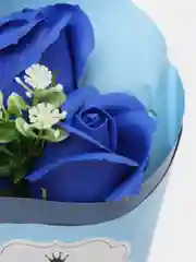 Лазурный мыльные розы с мишкой, Мыльные розы, Подарок женщине, подарок на 8 марта