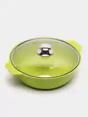 Сотейник 3-4л, жаровня Кукмара, сковорода усиленное покрытие Лайм Trendy Lime