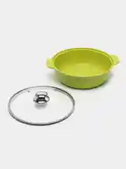 Сотейник 3-4л, жаровня Кукмара, сковорода усиленное покрытие Лайм Trendy Lime