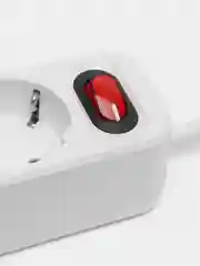 Белый сетевой фильтр HOCO NS2, 3 гнезда, 3 USB, 1.8 м, 4000W