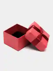 Вишнёвый коробочка подарочная для кольца и ювелирных украшений