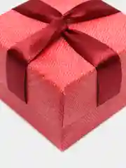 Вишнёвый коробочка подарочная для кольца и ювелирных украшений