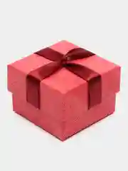 Вишнёвый коробочка подарочная для кольца и ювелирных украшений
