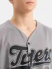 Серый бейсбольная рубашка с коротким рукавом джерси оверсайз Chicago White Sox №45 JORDAN Nike