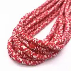 Красный бусины из полимерной глины, рондели, бусины Хейши разные цвета, 6 мм