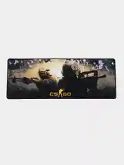 Желтый коврик игровой для мыши и клавиатуры CS-GO (КС-ГО), 800 х 300 х 5мм