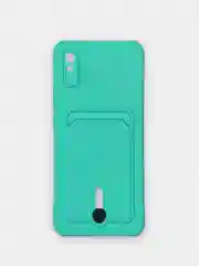 Чехол Xiaomi Redmi 9A, Сяоми Редми 9А, силиконовый, с карманом для карты