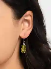 Желтый серьги "Мармеладные мишки"