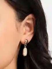 Бежевый серьги женские