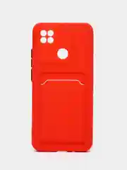 Силиконовый чехол Xiaomi Redmi 9C 10A Сяоми Редми 9С 10А, с карманом для карт, прозрачный