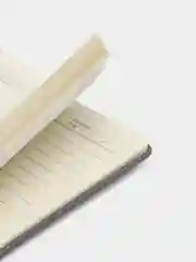 Серый ежедневник, блокнот с застежкой