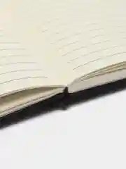Черный ежедневник, блокнот с застежкой