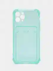 Салатовый чехол для iPhone 11 Pro, с карманом для карт