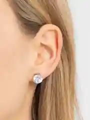 Серебряный серьги женские "Гвоздик"