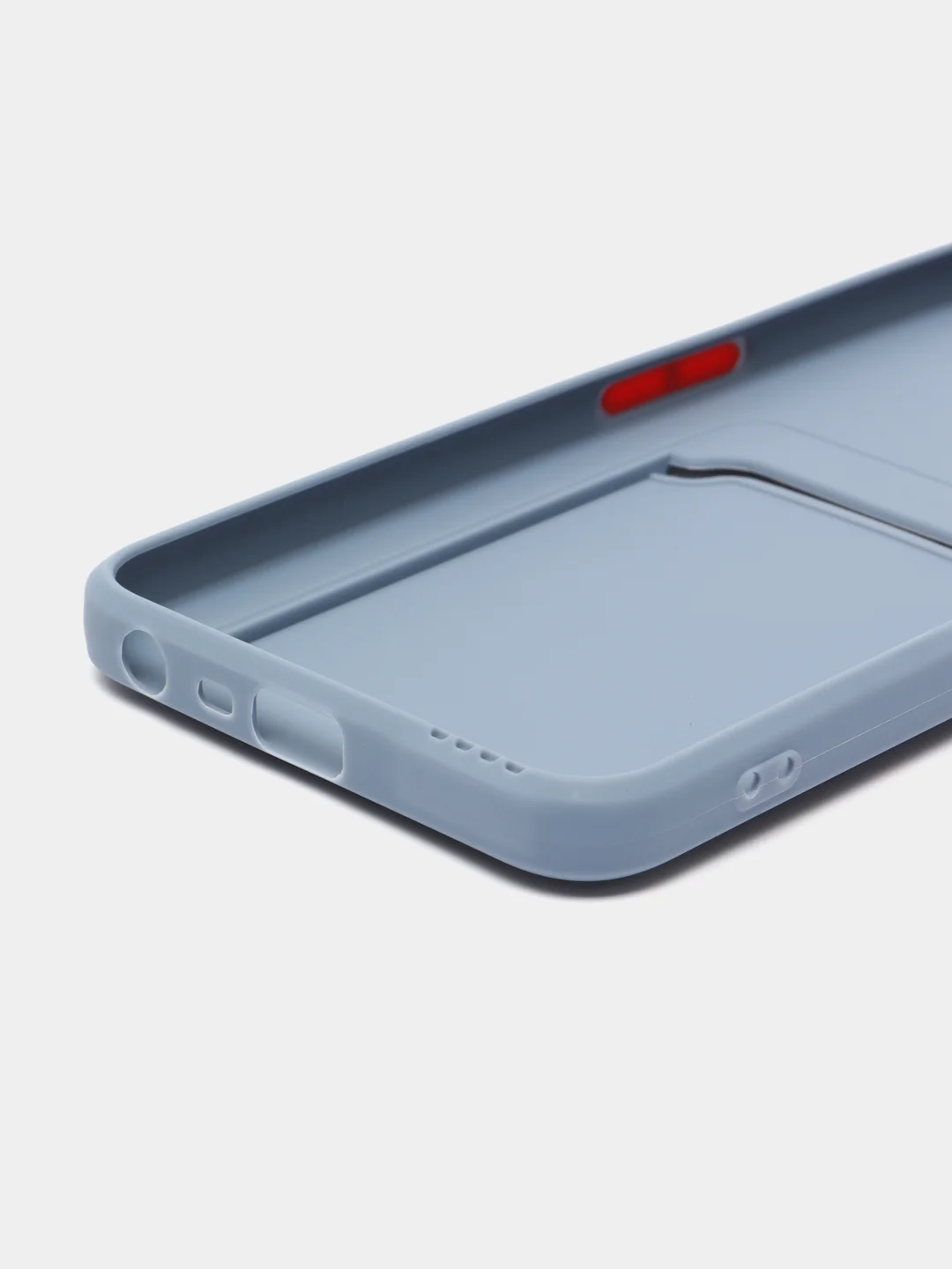 Синий меланж силиконовый чехол с отделением для карты Realme C30 / C31 / C35 2022