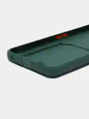 Тёмно-зелёный силиконовый чехол с отделением для карты Realme C30 / C31 / C35 2022