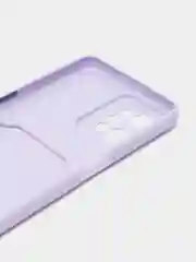 Лавандовый силиконовый чехол с отделением для карты Realme C30 / C31 / C35 2022