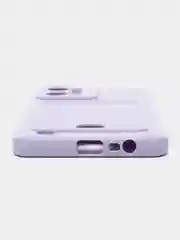 Лавандовый силиконовый чехол с отделением для карты Realme C30 / C31 / C35 2022