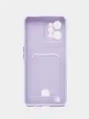 Лавандовый силиконовый чехол с отделением для карты Realme C30 / C31 / C35 2022