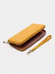 Горчичный женский кошелек из экокожи, 10 цветов