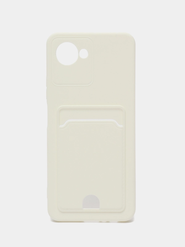 Силиконовый чехол с отделением для карты Realme C30 / C31 / C35 2022