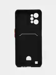 Черный силиконовый чехол с отделением для карты Realme C30 / C31 / C35 2022