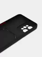 Черный силиконовый чехол с отделением для карты Realme C30 / C31 / C35 2022