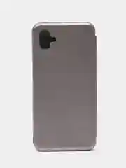 Серебряный чехол-книжка для Samsung Galaxy A04 (Самсунг Галакси А04)