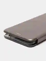 Серебряный чехол книжка для Huawei Nova Y70 / Y70 Plus (Хуавей Нова У70)