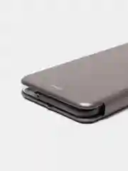 Серебряный чехол-книжка для Samsung Galaxy A04 (Самсунг Галакси А04)