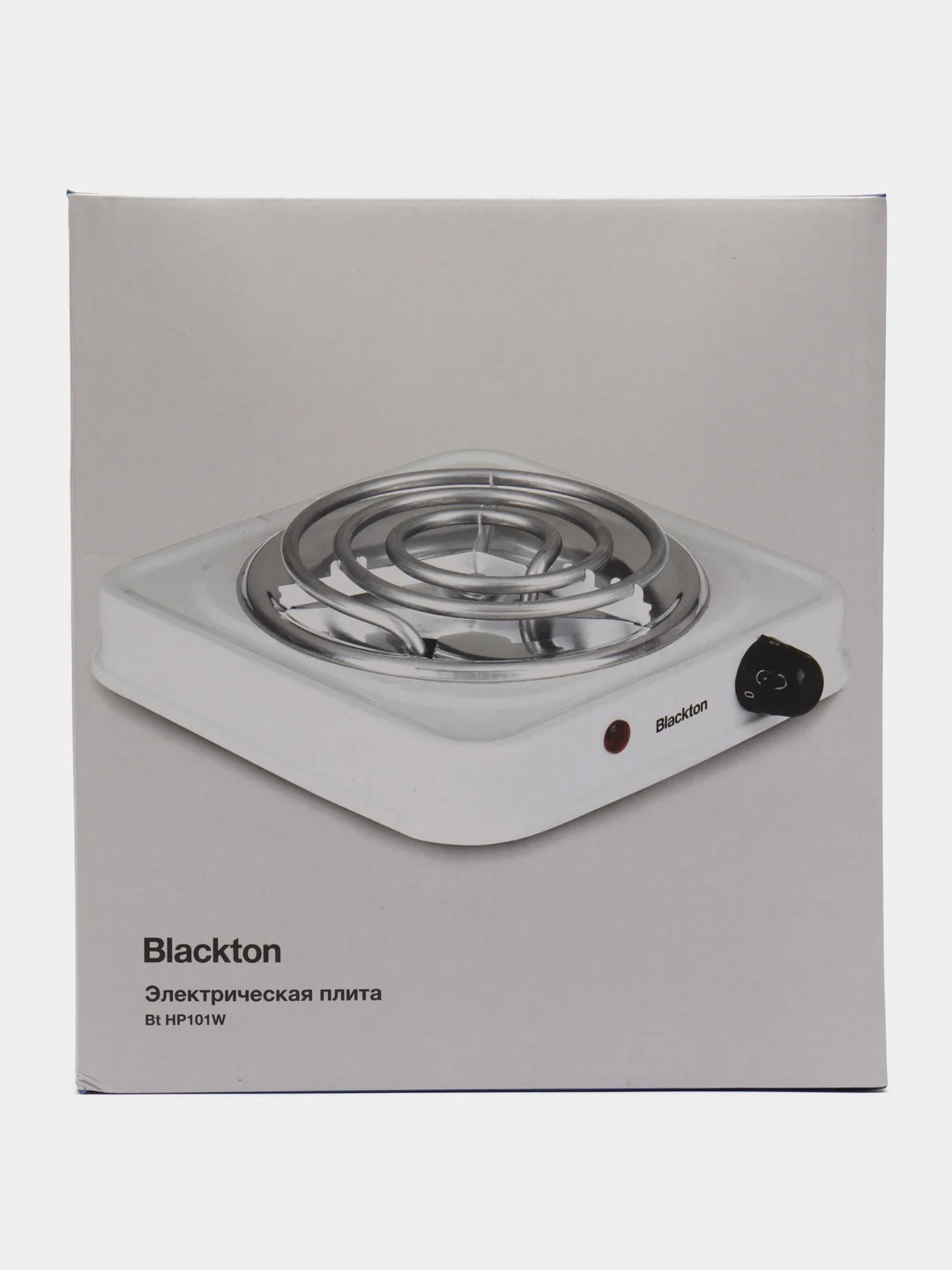 Белый электрическая плита Blackton Bt HP102B Black, настольная, одноконфорочная, 1000Вт
